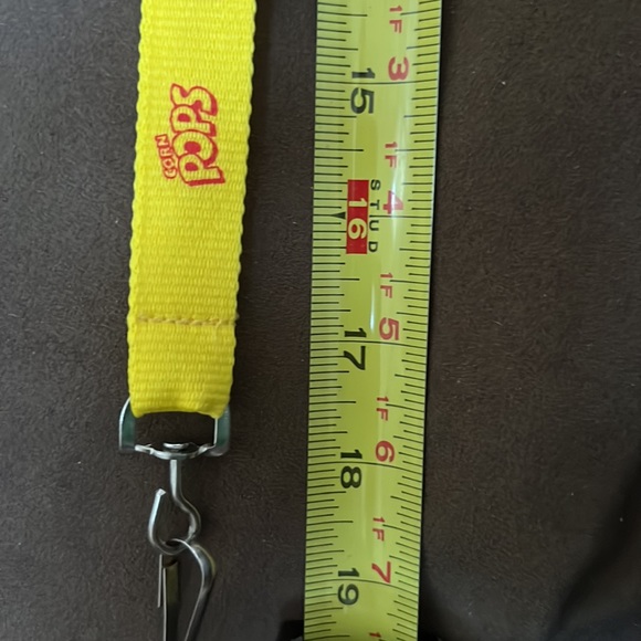 Kellogg’s Corn Pops cereal Lanyard key chain, yellow with red print New - Picture 16 of 16